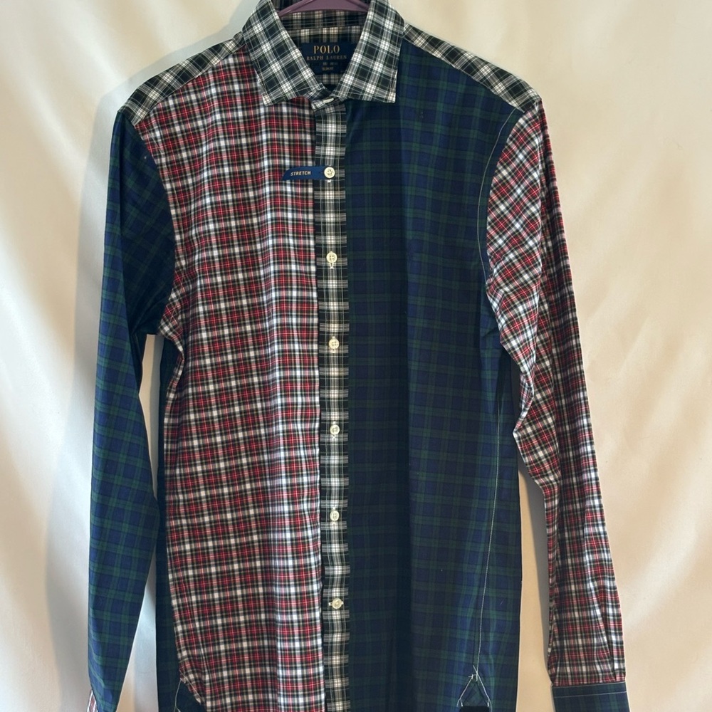 Polo by Ralph Lauren Multicolor Plaid Men's Fun Shirt Size Small Brand New